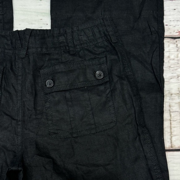 LIZ CLAIBORNE SLOANE 100% Linen women’s straight fit  trousers 4 Vintage Y2K EUC - Picture 10 of 12